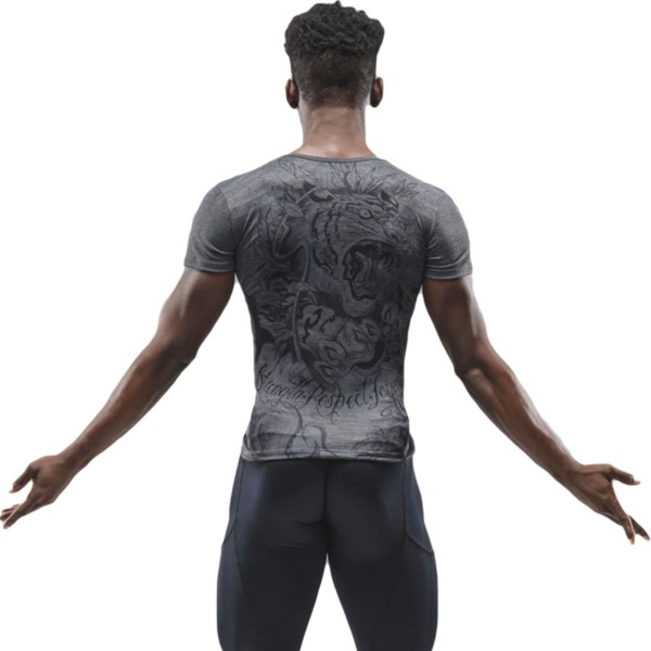 V-Neck Shirt mit Print NIZAR