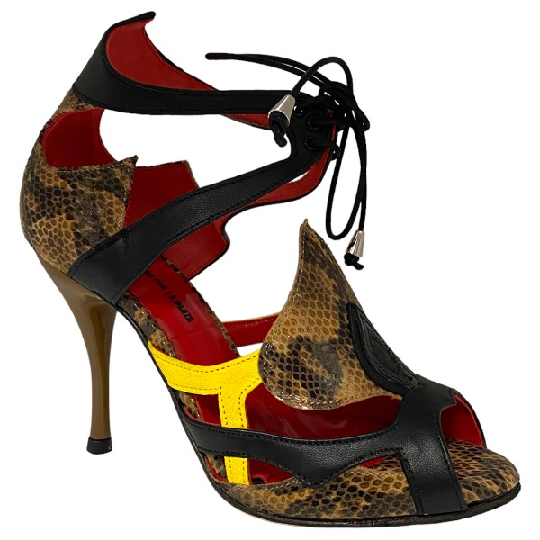 Tangoschuh PAQUITA IGUANA GIALLO