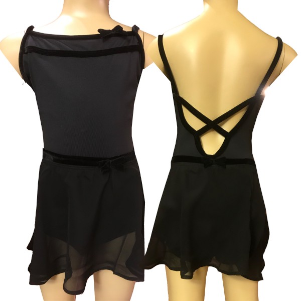 Mädchen Ballettanzug AMELIE mit Samtdetail