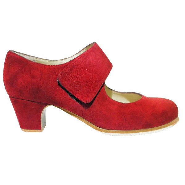 Flamencoschuh VELCRO ROJO
