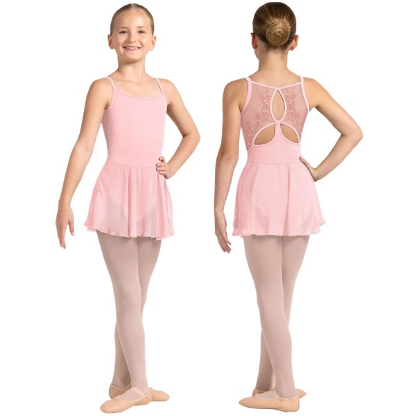 Mädchen-Trikot mit Camisole und Rock POPPY