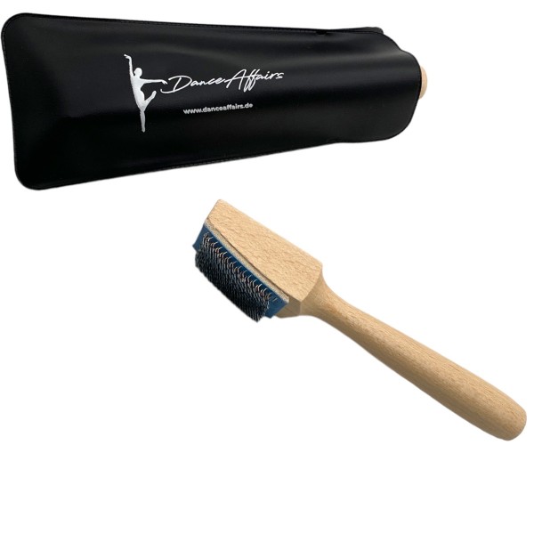 Aufrauhbürste für Wildledersohlen mit Hülle