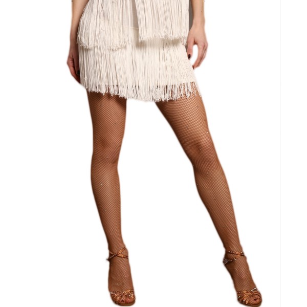Professionelle Netzstrumpfhose STRASS ALL OVER