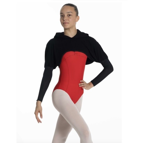 Crop Hoodie mit Meshärmeln VICKY