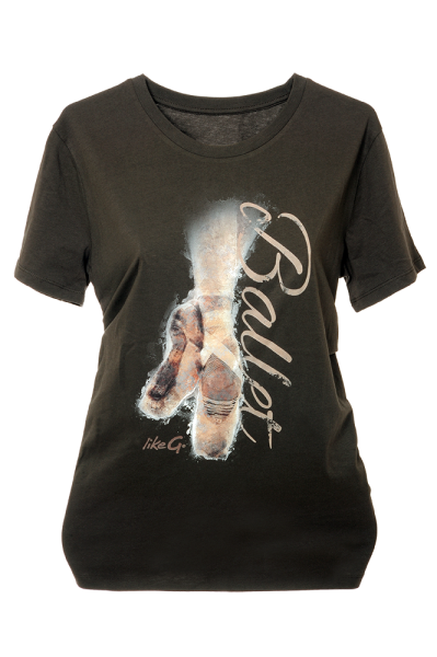 Medium Fit T-Shirt mit Ballettmotiv TM-104A