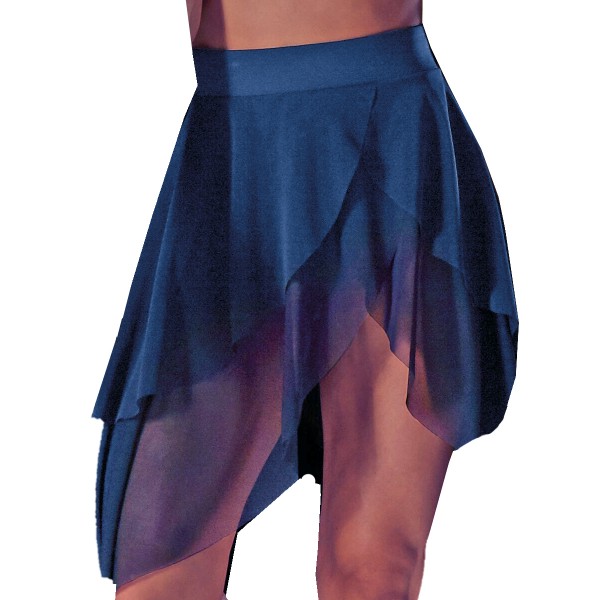 Mesh Asymetrischer LAGENROCK BLAU