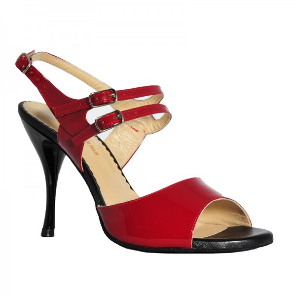 MARIA LUISA - Red - Wildledersohle - 90 mm