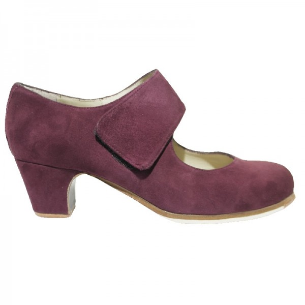 Flamencoschuh VELCRO PLUM
