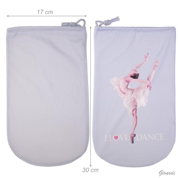 Schuhbeutel Grau Ballerina