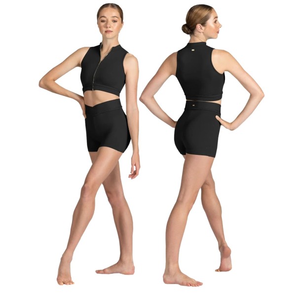 Damen Crop Top mit Reißverschluss vorne MIAMI