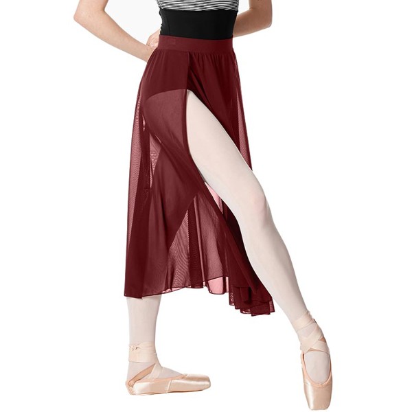 Langer geschlitzter Mesh Rock BELLA