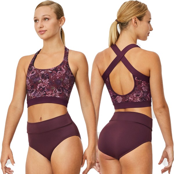 Back Crossed Tank BRITTA Bordeaux