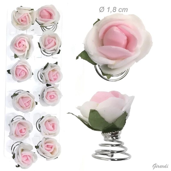 Haarspirale ROSENBLÜTE ROSA