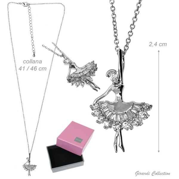 Ballerina-Halskette mit Zirkonia POLINAA