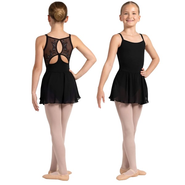 Mädchen-Trikot mit Camisole und Rock POPPY