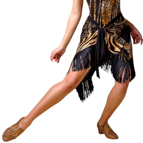 Latein Fransen Wickelrock EMRATA MESH