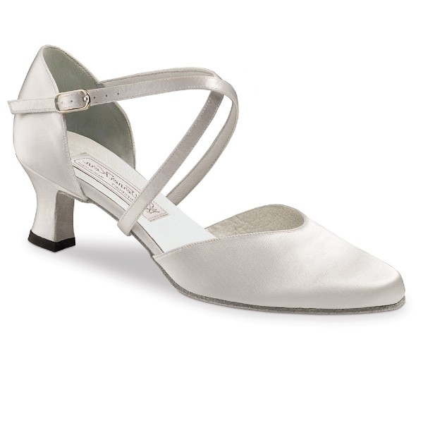 Damenschuh PATTY55 Satin mit Velourledersohle