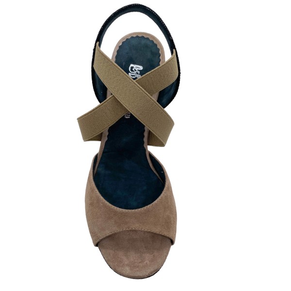 Tangoschuh LA TANA TAUPE Square