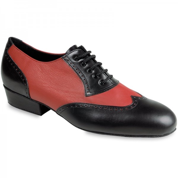 Herrenschuh OSVALDO Rot-Schwarz