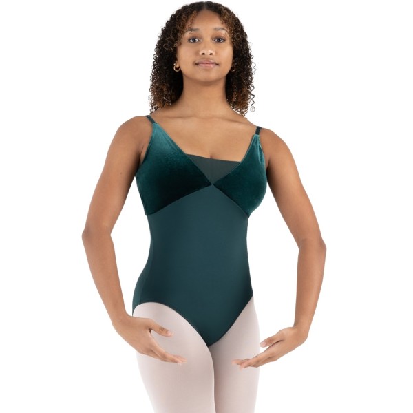 Spaghetti Trikot mit Samt PINE