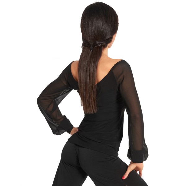 Long Top mit Chiffonärmeln CANNES