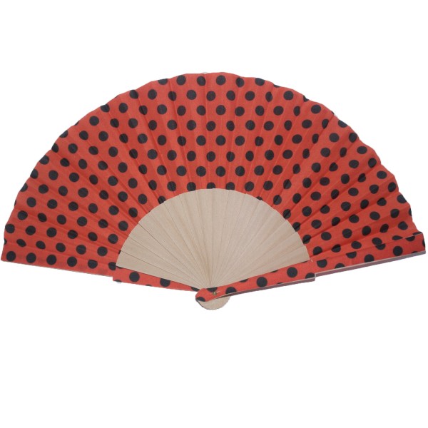 Fächer DOTS 2 - 23 cm - 3 Farben