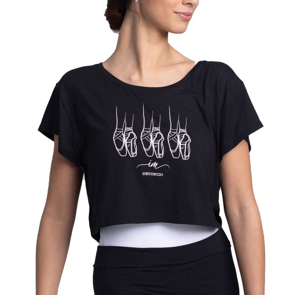 Viskose Crop T-Shirt CAMTRIPUN