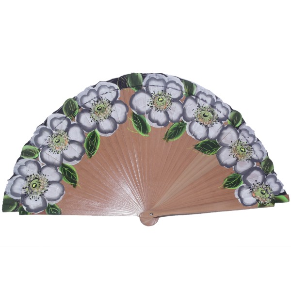 Fächer FLORES - 23 cm - 2 Farbvarianten