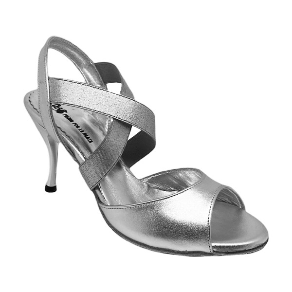 Tangoschuh LA TANA Argento