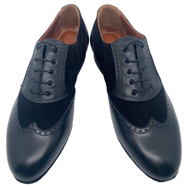 Italienischer Herren Tanzschuh 126 Lederkombi