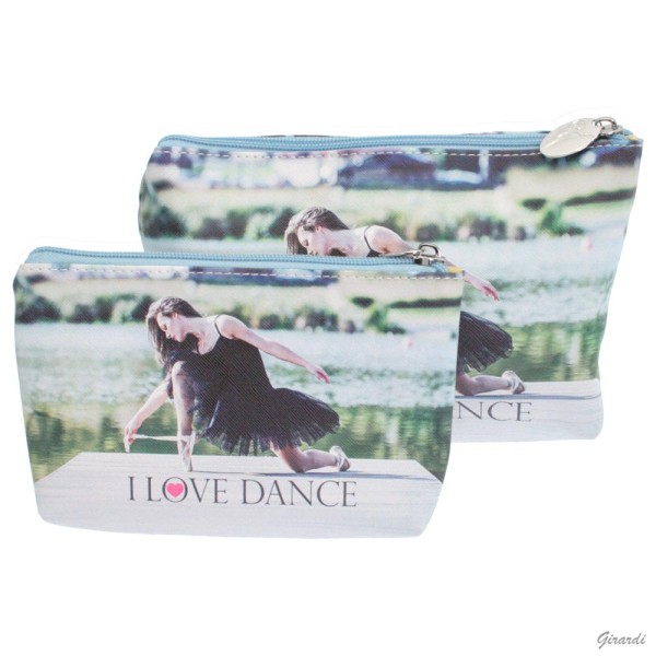 Reissverschlusstasche mit Tanzmotiv - 2 Grössen