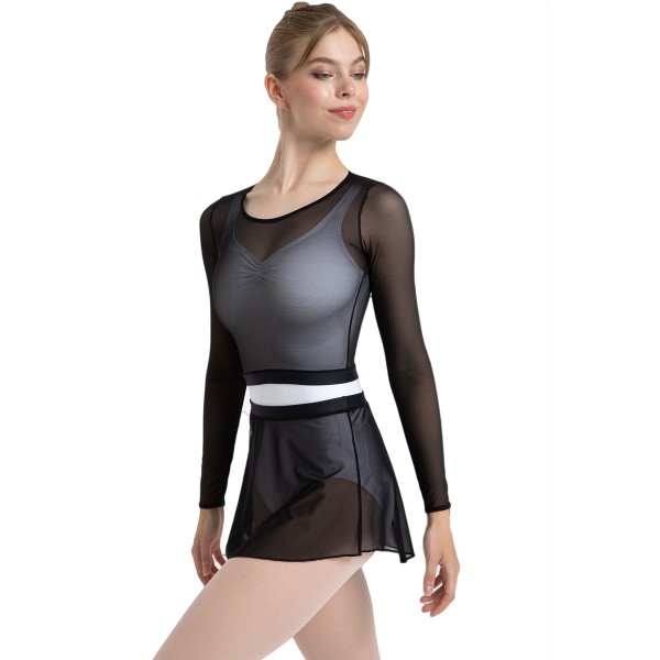 Langarm Mesh Croptop AGUSTINA