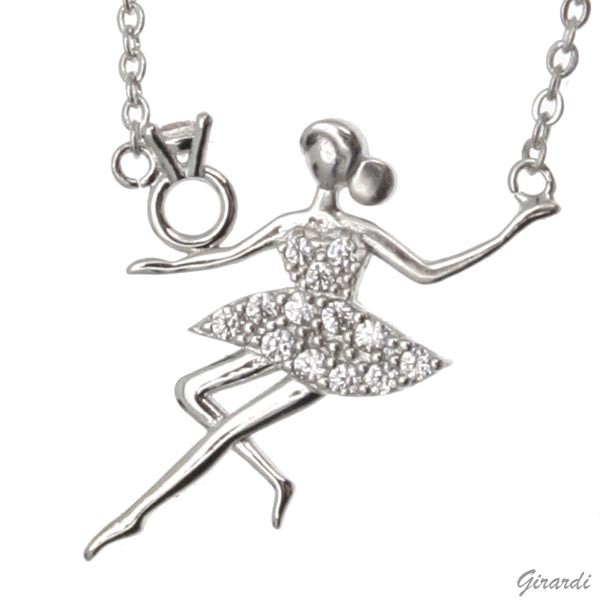 Halskette mit Anhänger Ballerina Zirconia