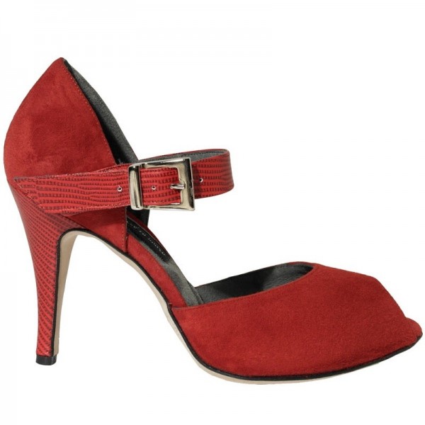 Tangoschuh 680 Peeptoe Wildleder