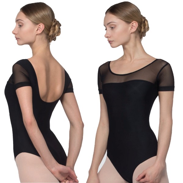 Mesh Kurzarm Ballett Trikot DL1025MP