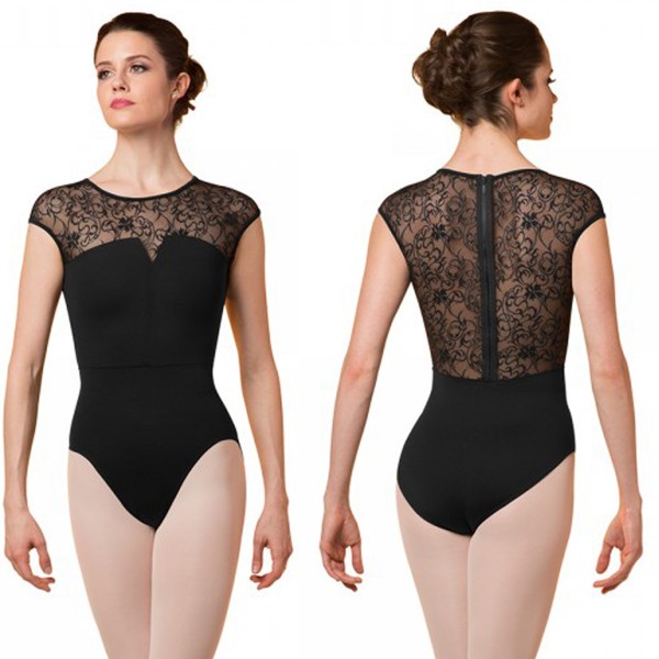 Kurzarm Ballett Trikot blau oder schwarz