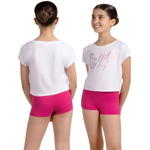 Mädchen-Oberteil mit Ballett-Print