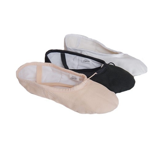 Comfort Schläppchen Stretch-Leinen Schwarz