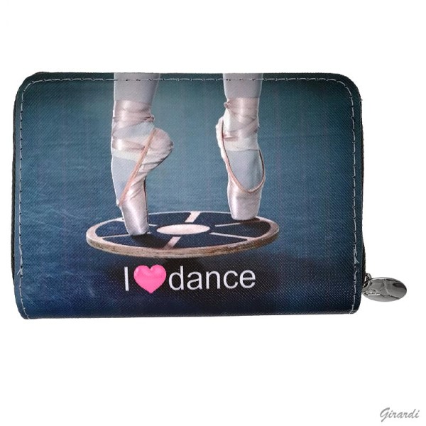 Portemonnaie I LOVE DANCE 14cm x 10cm