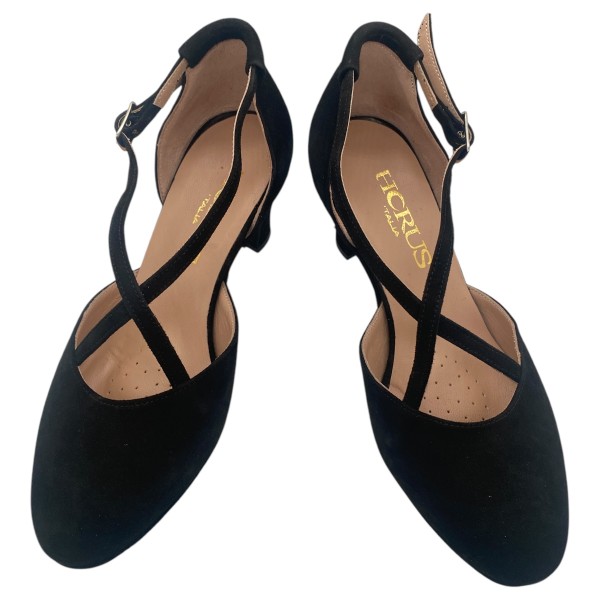 Damenschuh 202 WILDLEDER 50 mm