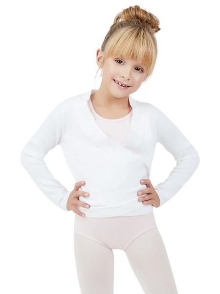 Mädchen Strick Wickeljacke