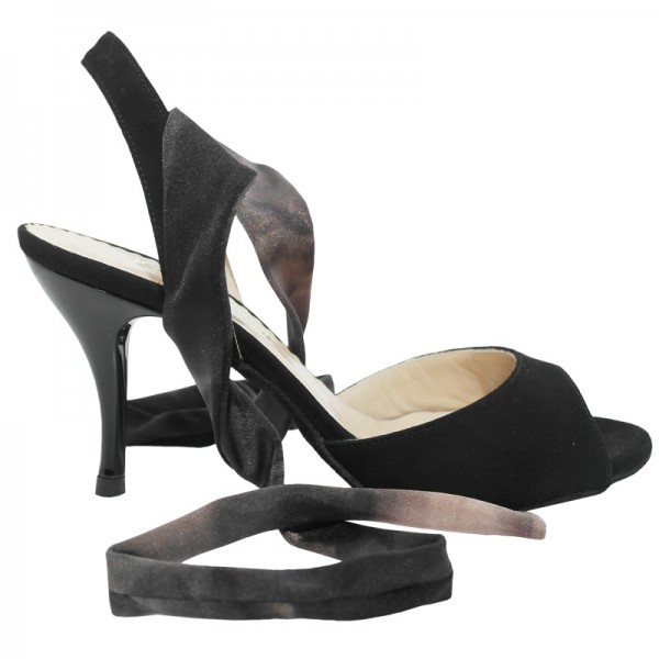 Eva Wildleder Schwarz Seite