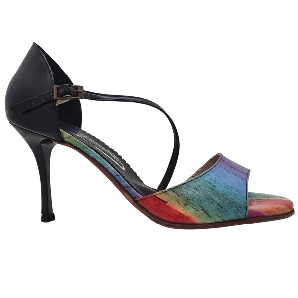 Tangoschuh RAINBOW DIAGONAL