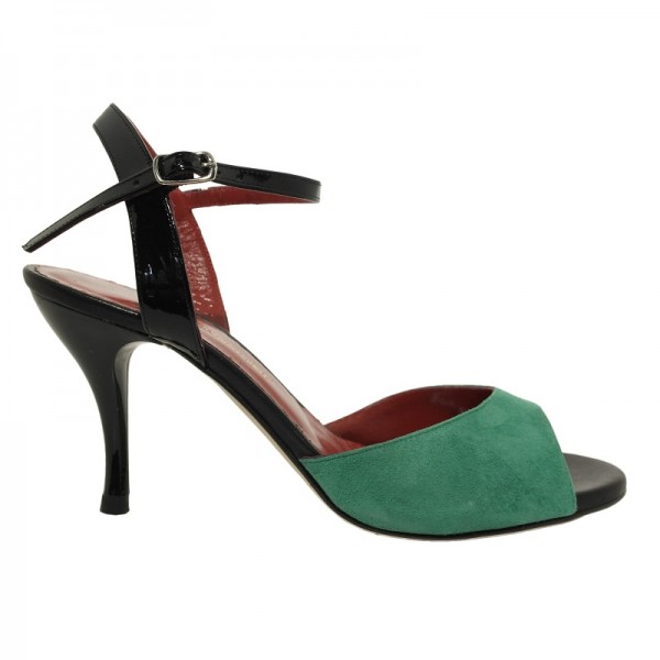 Slingsandale ELBA SUEDE - Wildledersohle 80 mm