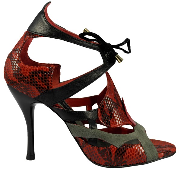Tangoschuh PAQUITA ROJO - 80 mm