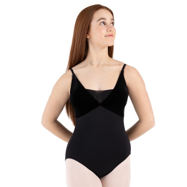 Spaghetti Trikot mit Samt PINE