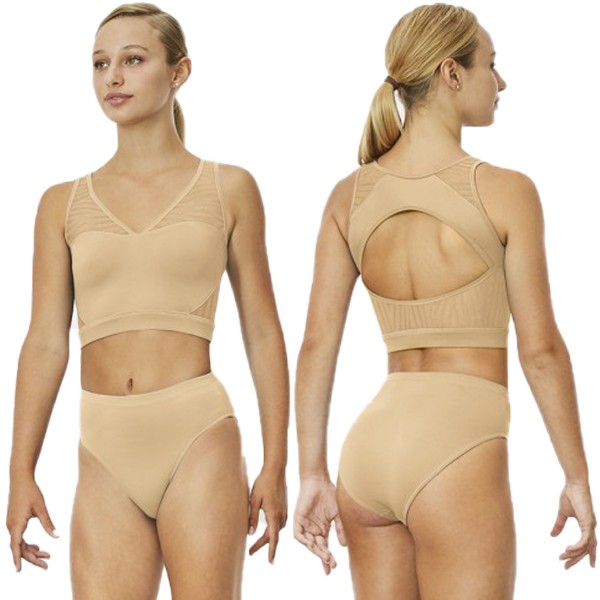 Hoher Taillenslip ohne Bund CARA Sand