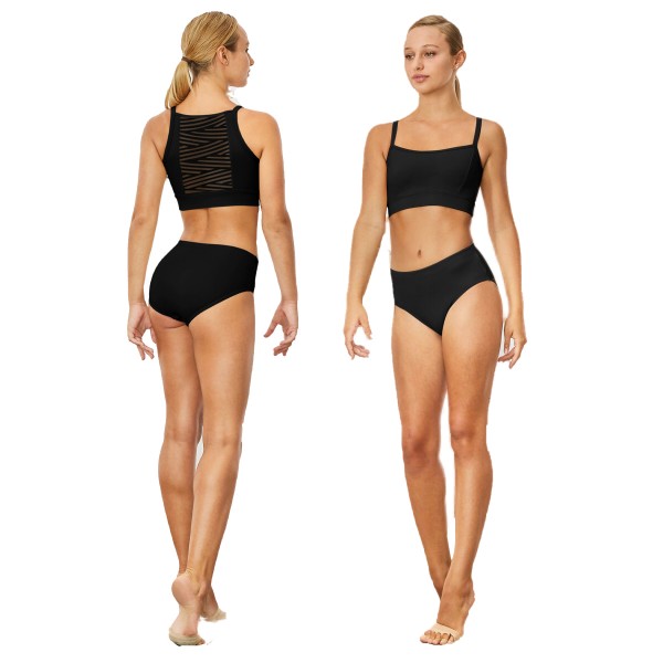 Taillenslip ohne Bund ALEGRINI Schwarz