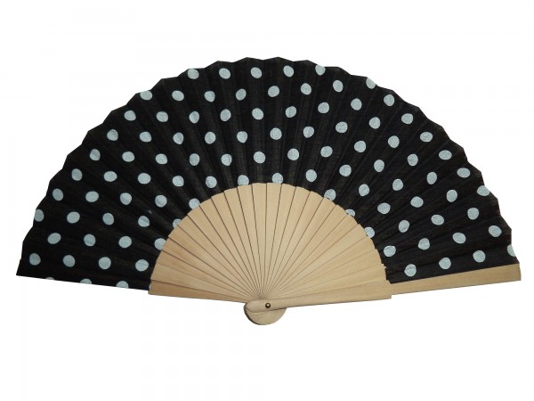 Fächer DOTS 1 - 23 cm - 4 Farben