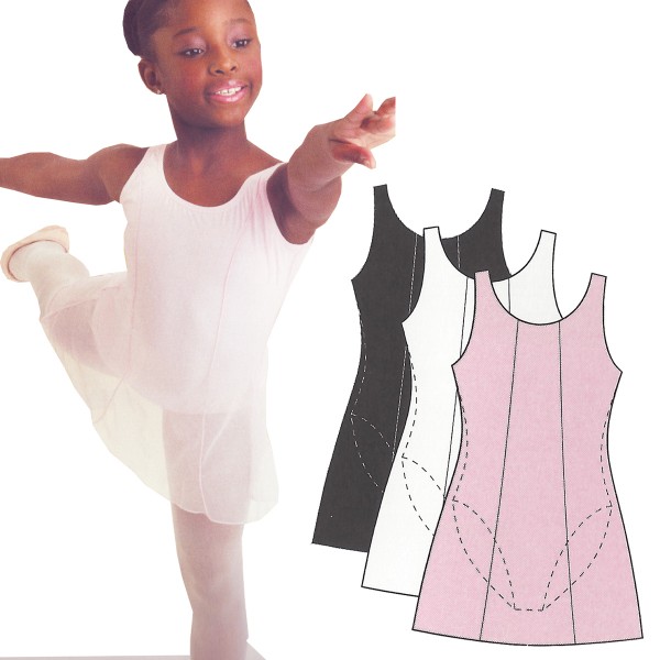 Ballettanzug mit Überkleidchen